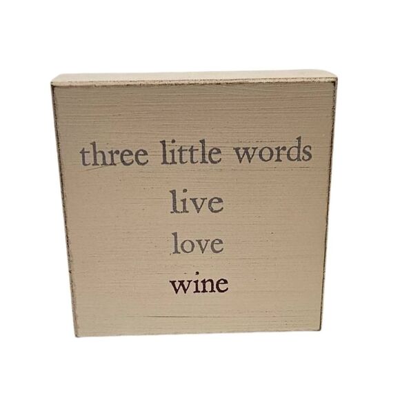 SIXTREES Wood Distress Sign - Picture 1 of 5